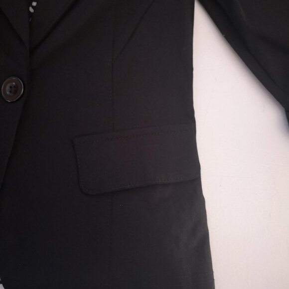 NWT Eclipse Ladies Size Medium Black Fitted Fully Lined Blazer - Picture 4 of 11